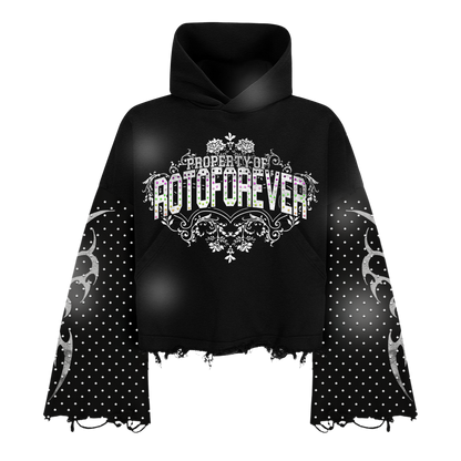 Property Of ROTOFOREVER Rhinestone Sweatsuit Set