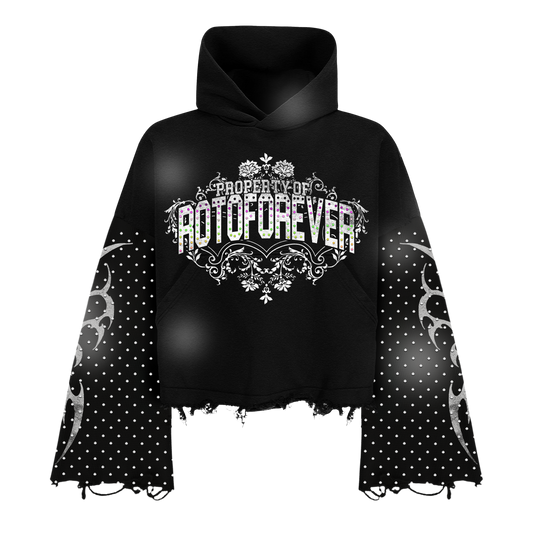 Property Of ROTOFOREVER Rhinestone Sweatsuit Set