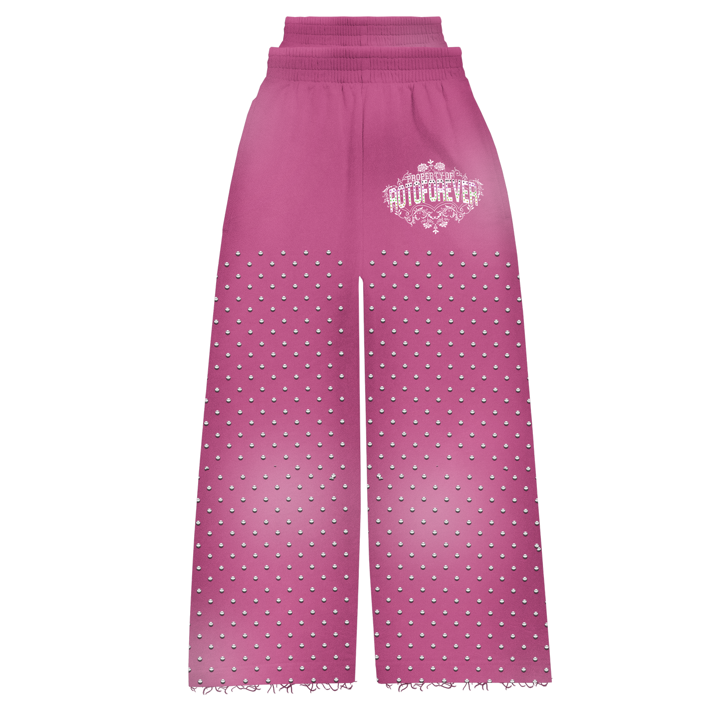 Property Of ROTOFOREVER Rhinestone Sweatsuit Set