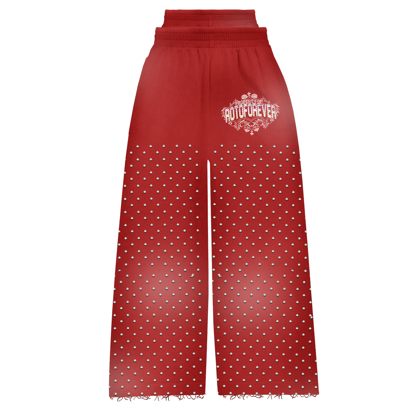 Property Of ROTOFOREVER Rhinestone Sweatsuit Set