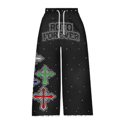 ROTOFOREVER “Faith” Rhinestone & Embroidered Sweatsuit Set